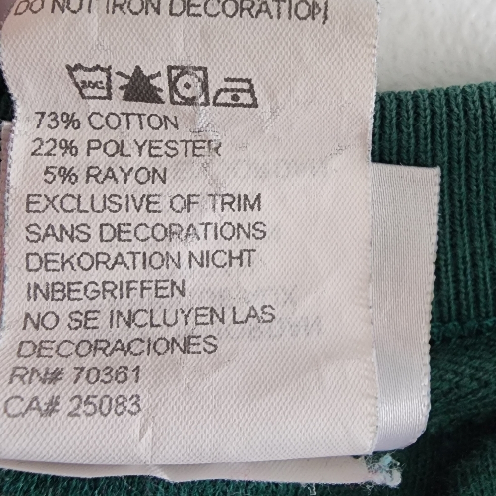 Vintage Disney Store Green Embroidered Tigger Sweatshirt Large - Picture 8 of 16